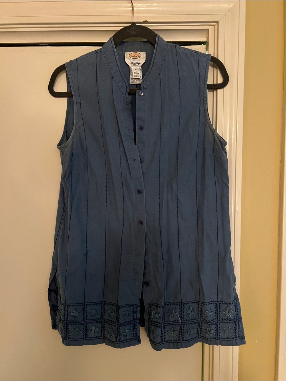 LL bean sleeveless top M
